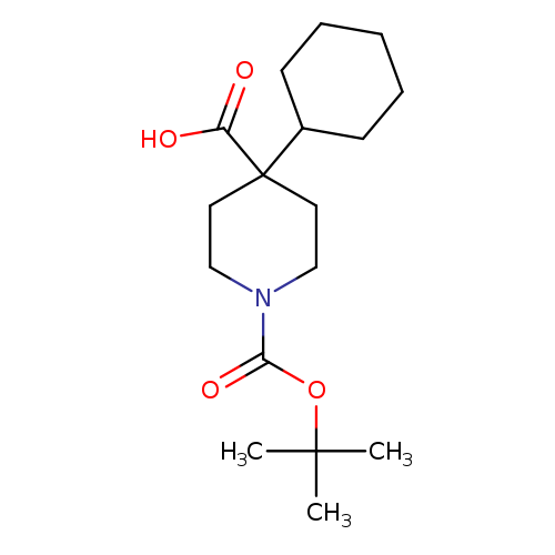 O=C(N1CCC(CC1)(C(=O)O)C1CCCCC1)OC(C)(C)C