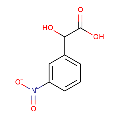 OC(=O)C(c1cccc(c1)[N+](=O)[O-])O