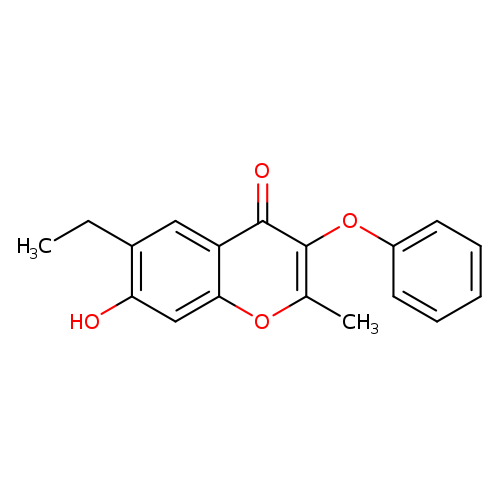 CCc1cc2c(cc1O)oc(c(c2=O)Oc1ccccc1)C