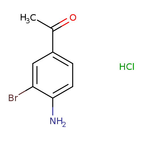 CC(=O)c1ccc(c(c1)Br)N.Cl
