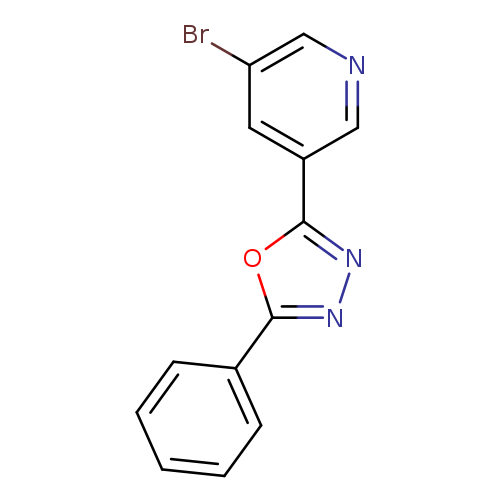 Brc1cncc(c1)c1nnc(o1)c1ccccc1