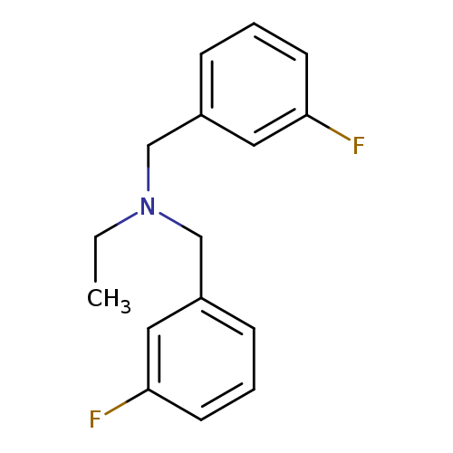 CCN(Cc1cccc(c1)F)Cc1cccc(c1)F