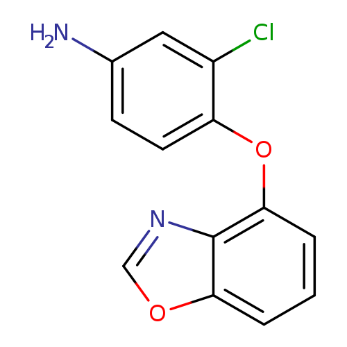 Nc1ccc(c(c1)Cl)Oc1cccc2c1nco2