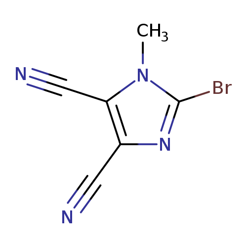 N#Cc1c(C#N)nc(n1C)Br