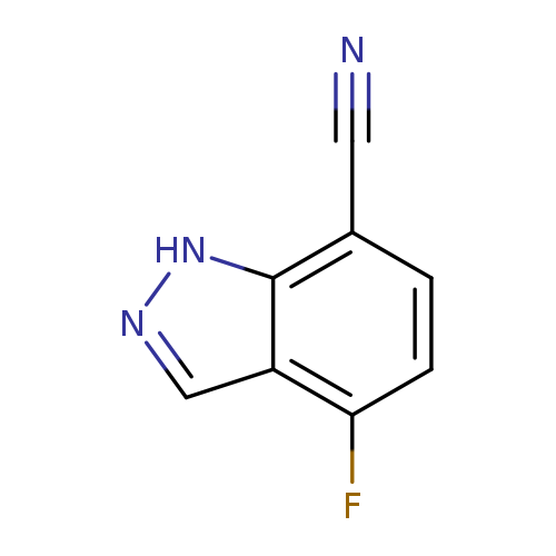 N#Cc1ccc(c2c1[nH]nc2)F