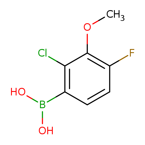 COc1c(F)ccc(c1Cl)B(O)O