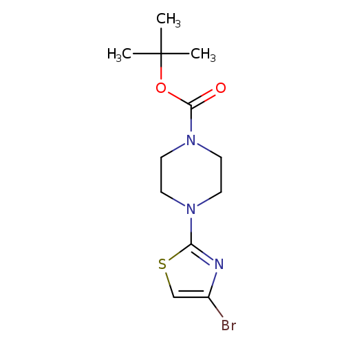 Brc1csc(n1)N1CCN(CC1)C(=O)OC(C)(C)C