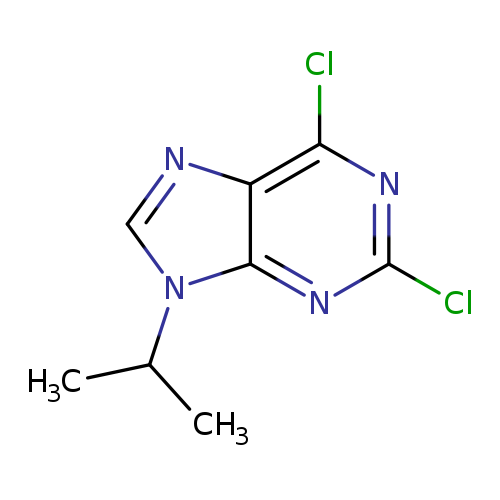 Clc1nc(Cl)c2c(n1)n(cn2)C(C)C