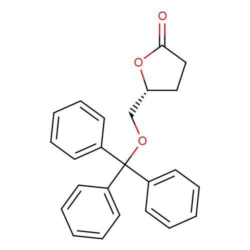 O=C1CC[C@@H](O1)COC(c1ccccc1)(c1ccccc1)c1ccccc1