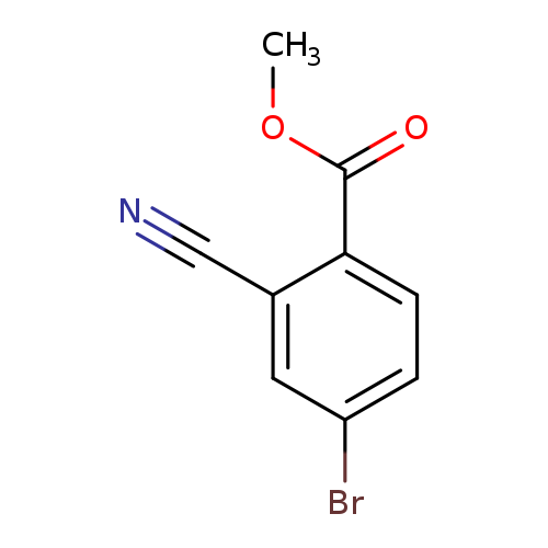 COC(=O)c1ccc(cc1C#N)Br