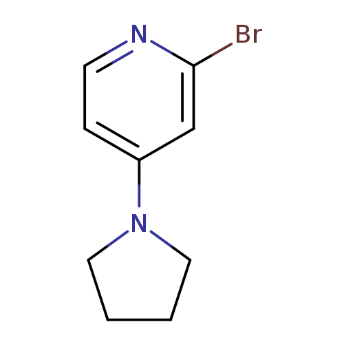 Brc1nccc(c1)N1CCCC1