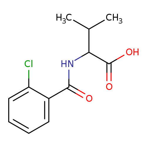 CC(C(C(=O)O)NC(=O)c1ccccc1Cl)C