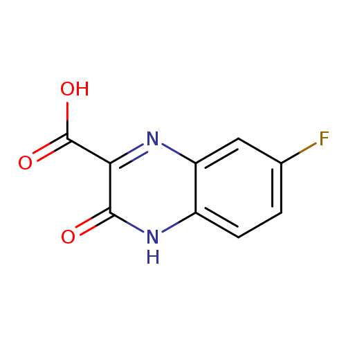 Fc1ccc2c(c1)nc(c(=O)[nH]2)C(=O)O