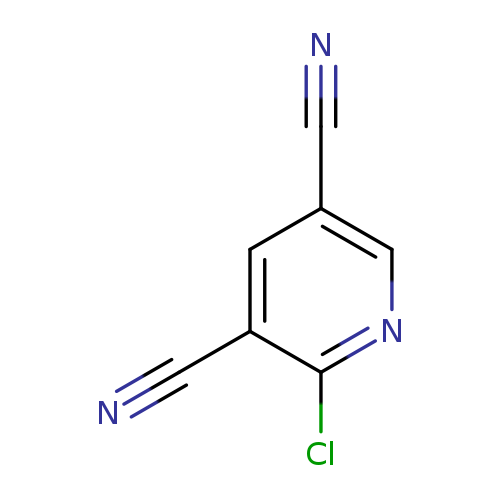 N#Cc1cnc(c(c1)C#N)Cl