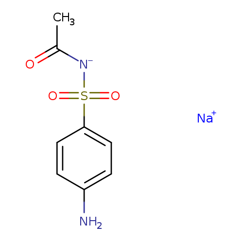 CC(=O)[N-]S(=O)(=O)c1ccc(cc1)N.[Na+]