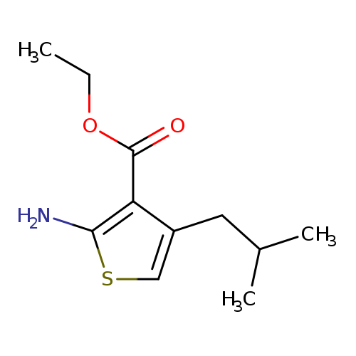 CCOC(=O)c1c(N)scc1CC(C)C
