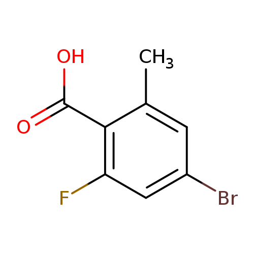 Brc1cc(C)c(c(c1)F)C(=O)O