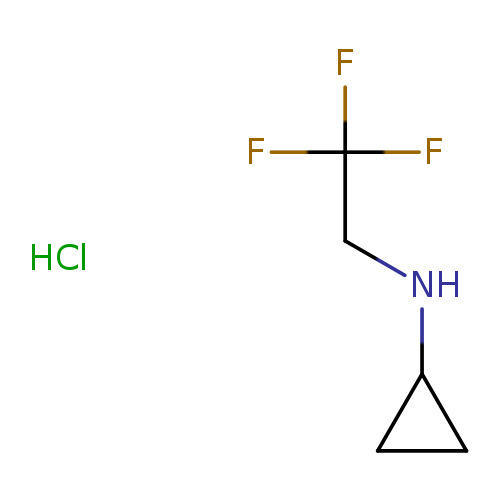 FC(CNC1CC1)(F)F.Cl