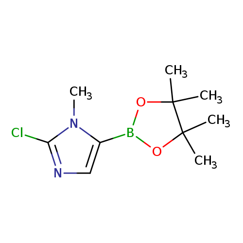 CC1(C)OB(OC1(C)C)c1cnc(n1C)Cl