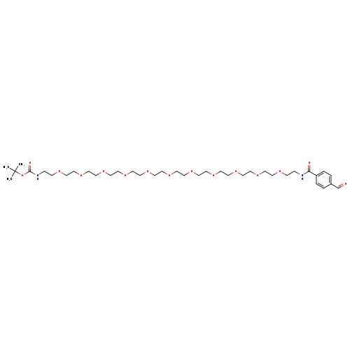 O=Cc1ccc(cc1)C(=O)NCCOCCOCCOCCOCCOCCOCCOCCOCCOCCOCCOCCNC(=O)OC(C)(C)C