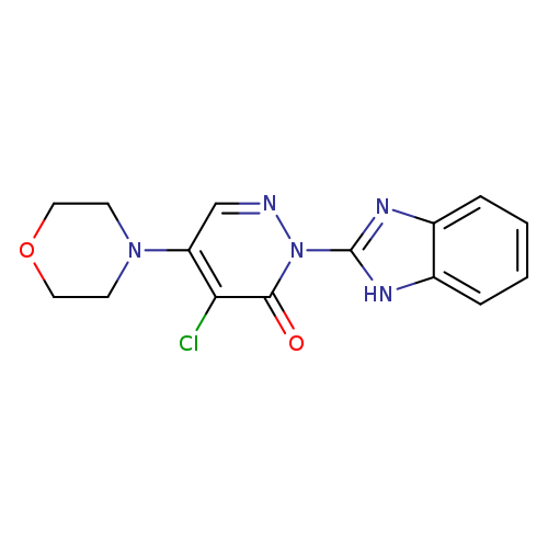 Clc1c(cnn(c1=O)c1nc2c([nH]1)cccc2)N1CCOCC1