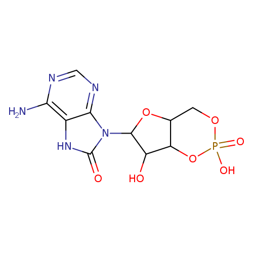 OC1C2OP(=O)(O)OCC2OC1n1c(=O)[nH]c2c1ncnc2N