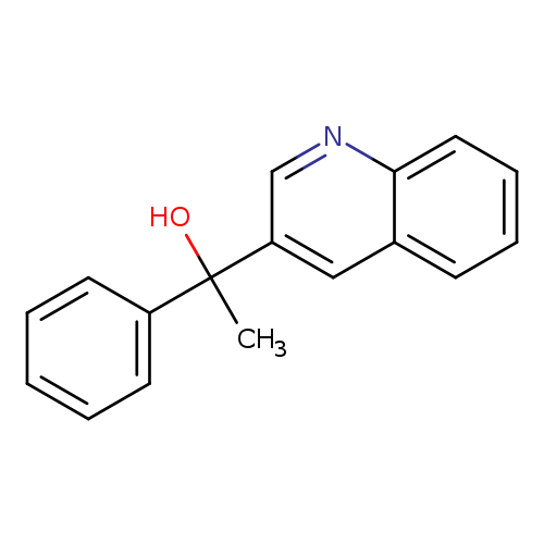 CC(c1cnc2c(c1)cccc2)(c1ccccc1)O