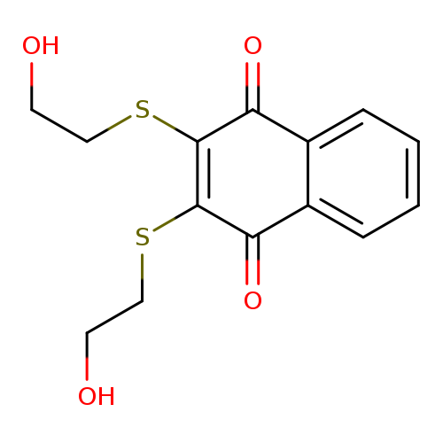 OCCSC1=C(SCCO)C(=O)c2c(C1=O)cccc2