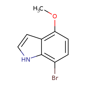 COc1ccc(c2c1cc[nH]2)Br