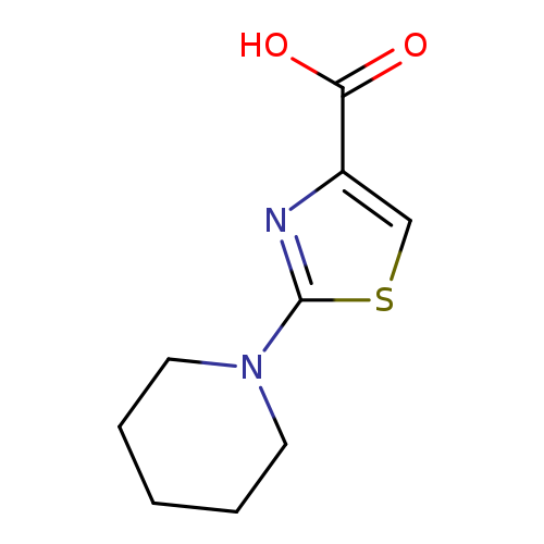 OC(=O)c1csc(n1)N1CCCCC1