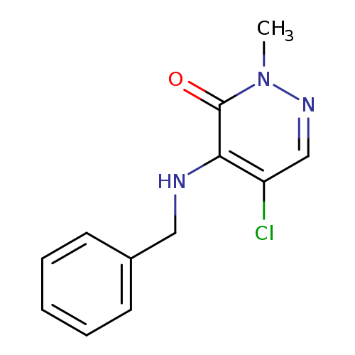 Clc1cnn(c(=O)c1NCc1ccccc1)C