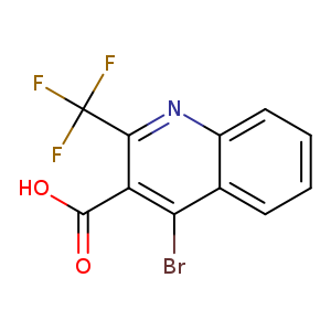 OC(=O)c1c(Br)c2ccccc2nc1C(F)(F)F