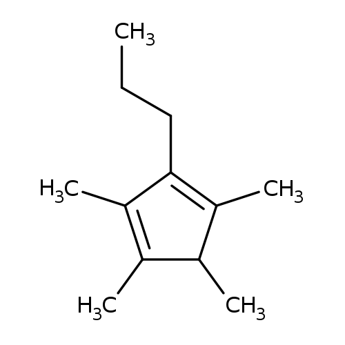 CCCC1=C(C)C(C(=C1C)C)C
