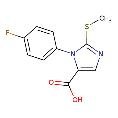 CSc1ncc(n1c1ccc(cc1)F)C(=O)O