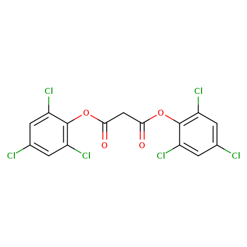 O=C(Oc1c(Cl)cc(cc1Cl)Cl)CC(=O)Oc1c(Cl)cc(cc1Cl)Cl