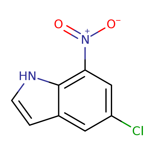 Clc1cc2cc[nH]c2c(c1)[N+](=O)[O-]