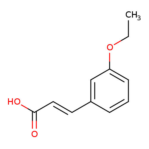 CCOc1cccc(c1)/C=C/C(=O)O