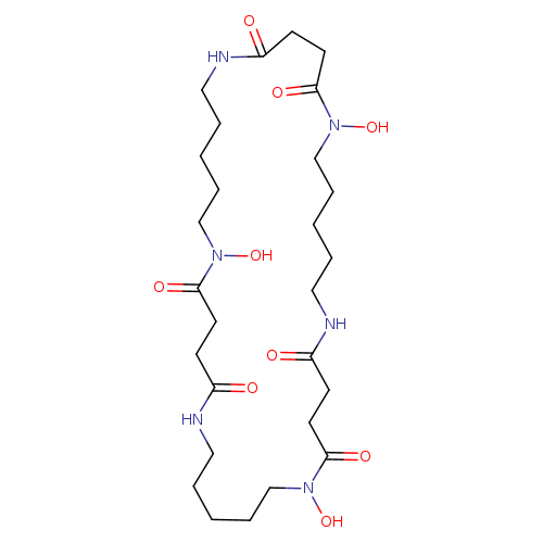 O=C1NCCCCCN(O)C(=O)CCC(=O)NCCCCCN(C(=O)CCC(=O)NCCCCCN(C(=O)CC1)O)O