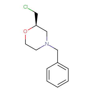 ClC[C@@H]1OCCN(C1)Cc1ccccc1