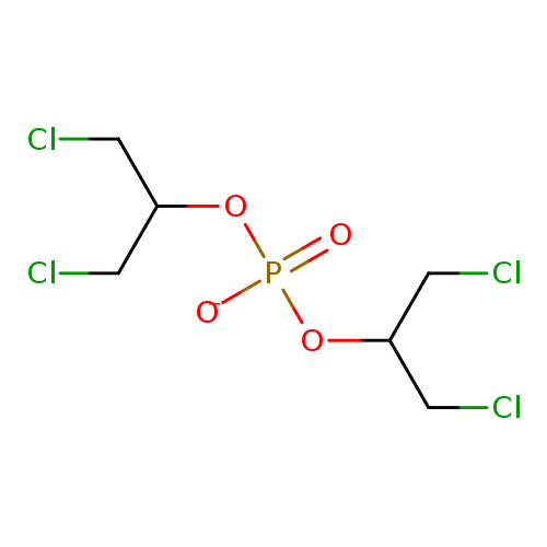 ClCC(OP(=O)(OC(CCl)CCl)[O-])CCl
