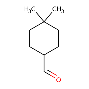 O=CC1CCC(CC1)(C)C