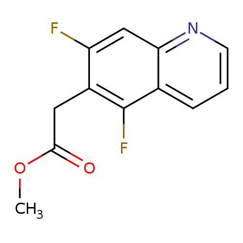 COC(=O)Cc1c(F)cc2c(c1F)cccn2