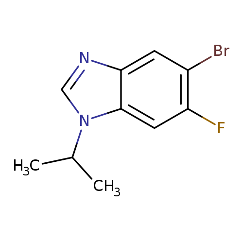 Brc1cc2ncn(c2cc1F)C(C)C