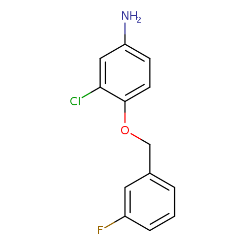 Nc1ccc(c(c1)Cl)OCc1cccc(c1)F