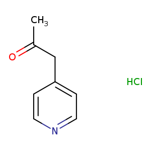 CC(=O)Cc1ccncc1.Cl