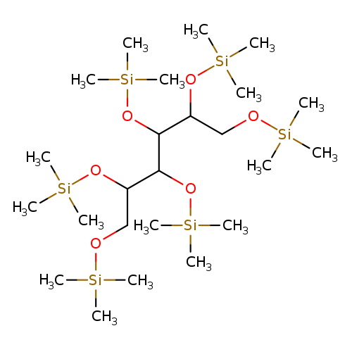 C[Si](OC(C(C(O[Si](C)(C)C)CO[Si](C)(C)C)O[Si](C)(C)C)C(O[Si](C)(C)C)CO[Si](C)(C)C)(C)C