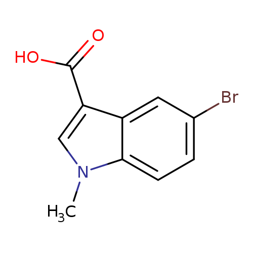 Brc1ccc2c(c1)c(cn2C)C(=O)O