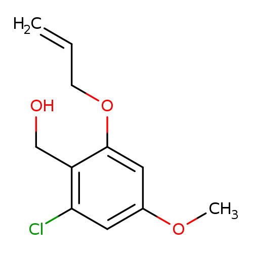 C=CCOc1cc(OC)cc(c1CO)Cl