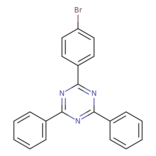 Brc1ccc(cc1)c1nc(nc(n1)c1ccccc1)c1ccccc1