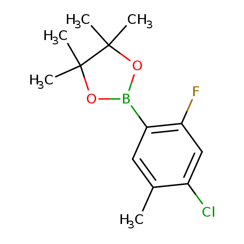 CC1(C)OB(OC1(C)C)c1cc(C)c(cc1F)Cl